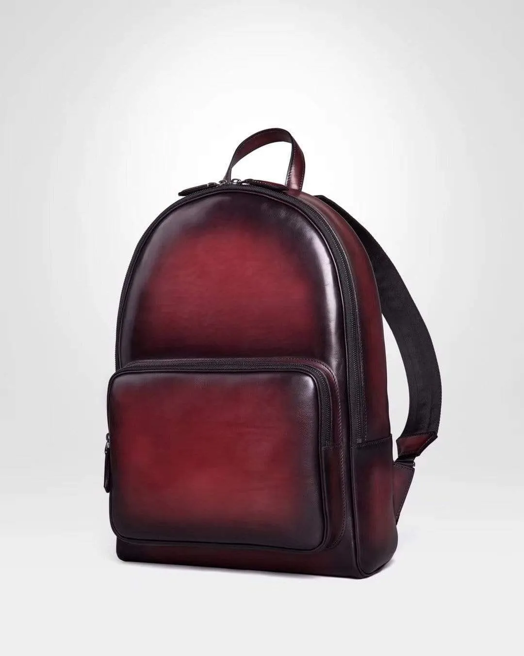 Large Vintage Smooth  Cowhide Leather Backpack