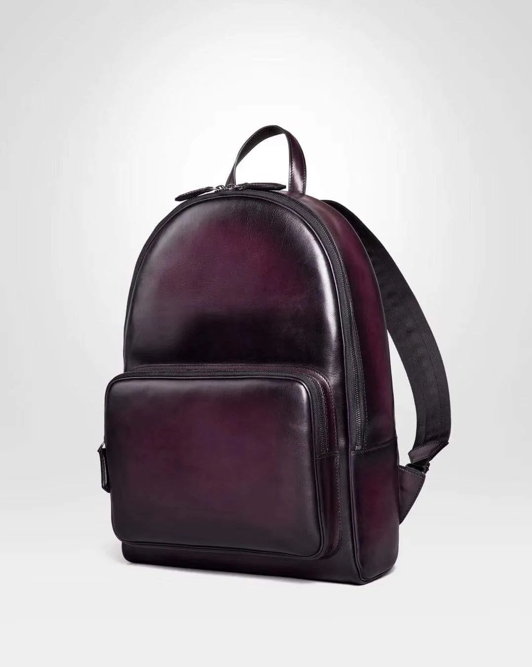 Large Vintage Smooth  Cowhide Leather Backpack
