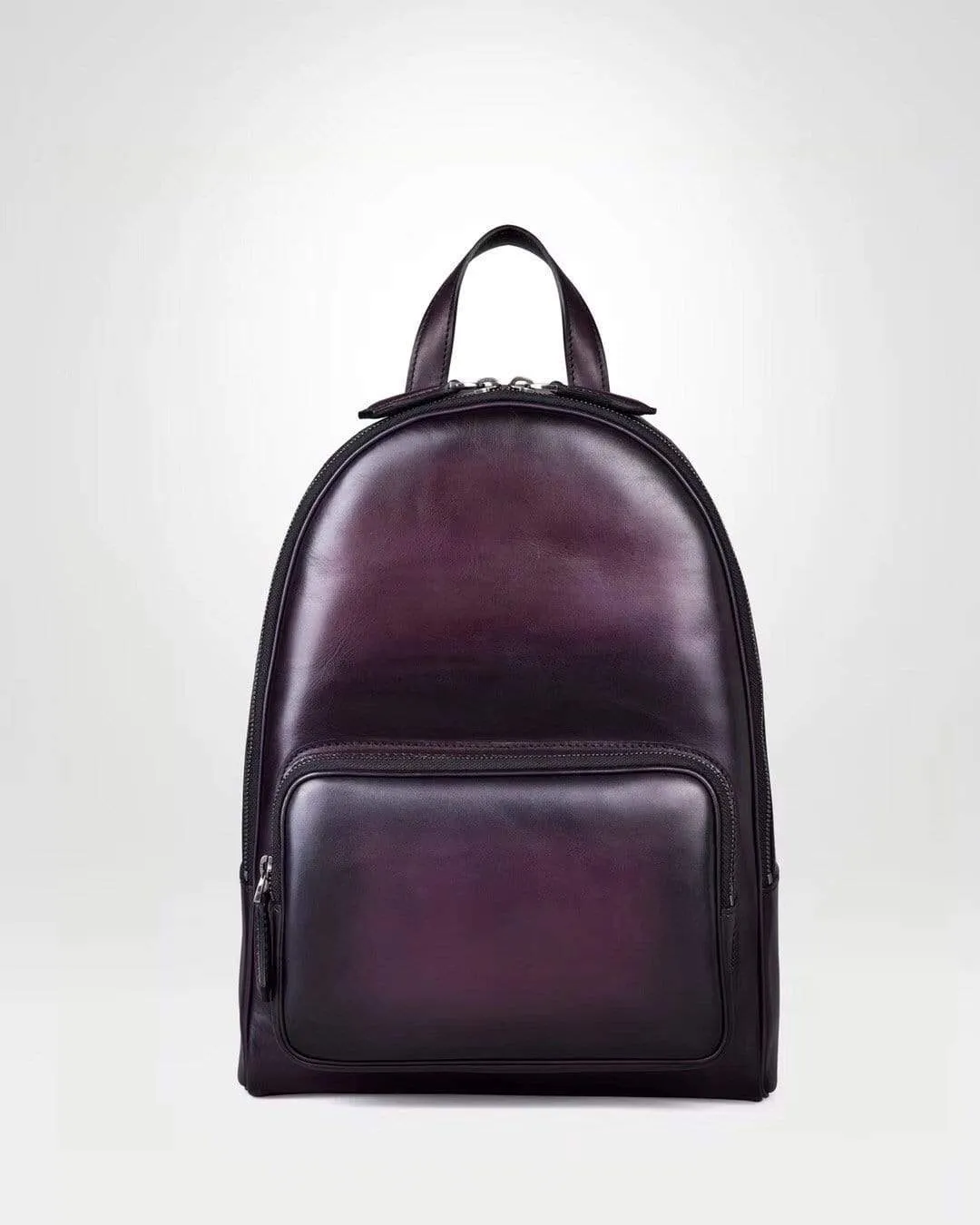 Large Vintage Smooth  Cowhide Leather Backpack