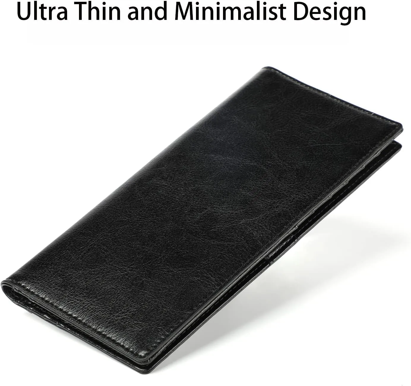 Lavemi Ultra Slim Thin Leather Women Wallet RFID Blocking Credit Card Holder Bifold Long Ladies Billfold
