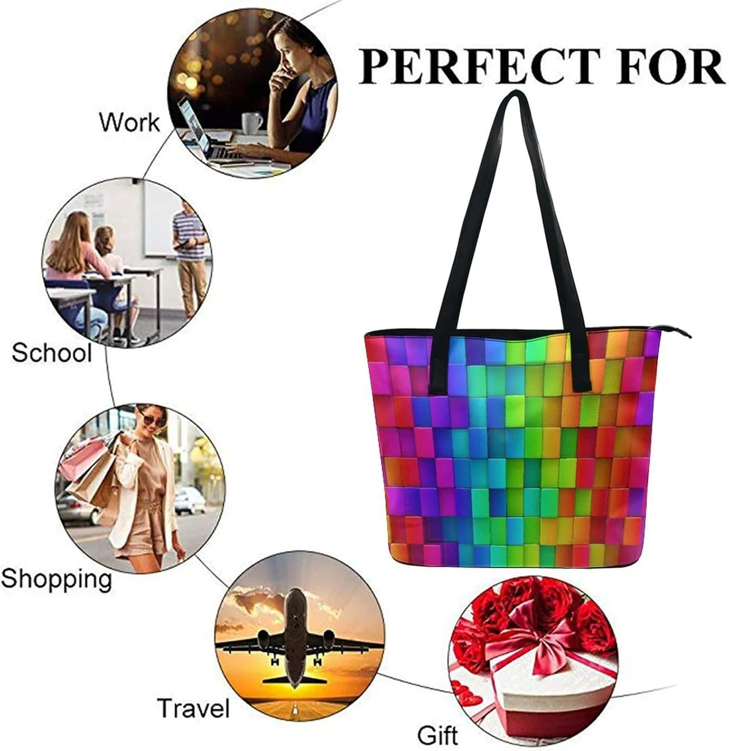 Leather Big Purses And Handbags Big Commuter Bag Large Capacity Work Tote Bags