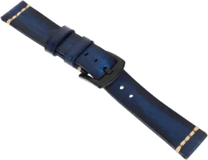 Leather Watch Strap Vintage Band with Pin Buckle Wristband for Stylish Replacement Compatible with Watches Retro Design