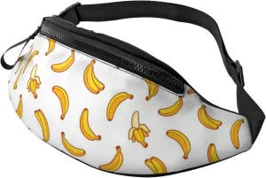 Leisure Sports Crossbody Bag Running Casual Hands-Free Wallets Waist Pack for Man Woman Father's Day for Dad Peeled Banana