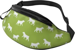 Leisure Sports Crossbody Bag Running Casual Hands-Free Wallets Waist Pack for Man Woman Father's Day for Dad Running Dog