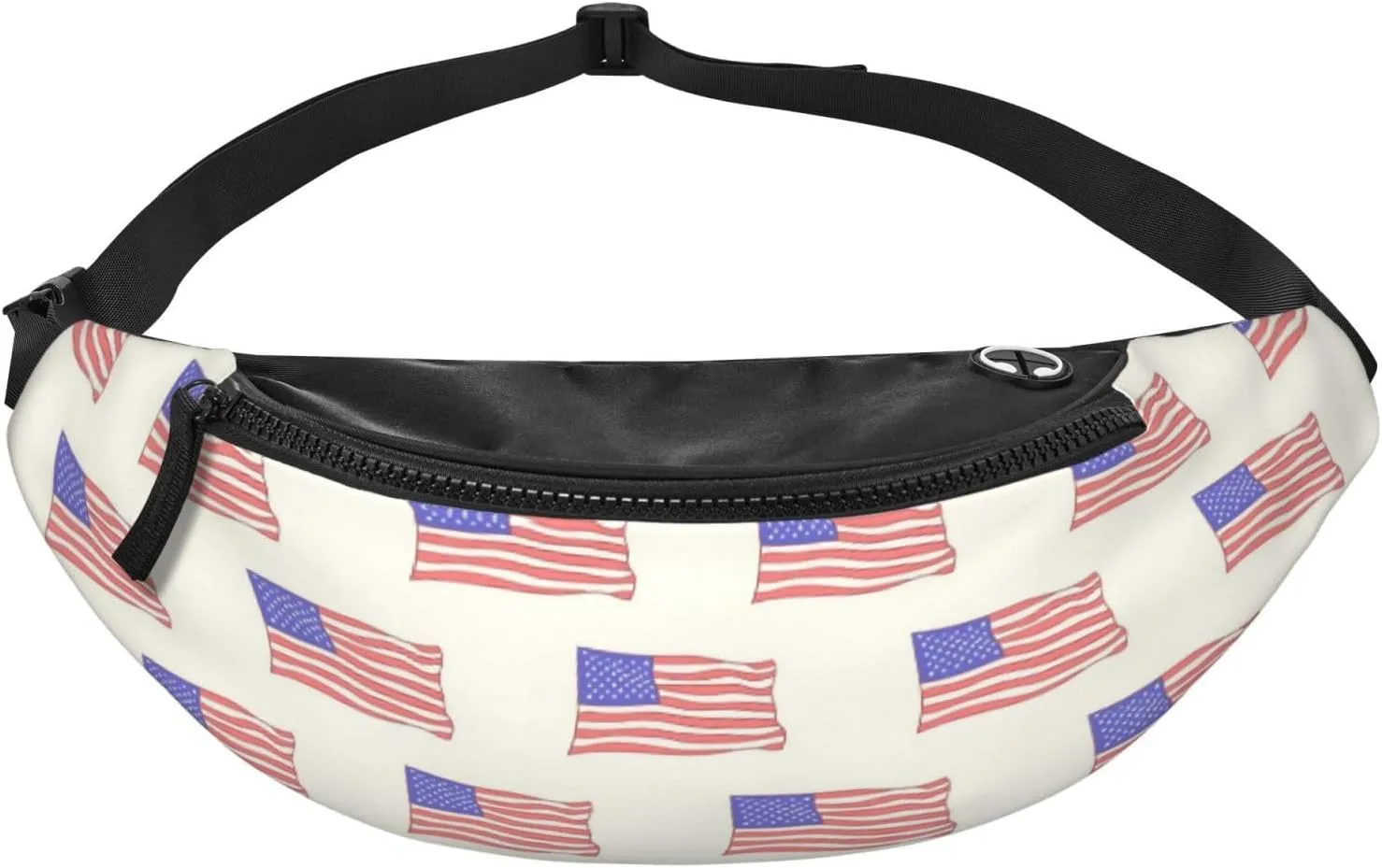 Leisure Sports Crossbody Bag Running Casual Hands-Free Wallets Waist Pack for Man Woman Father's Day for Dad Watercolor Flag