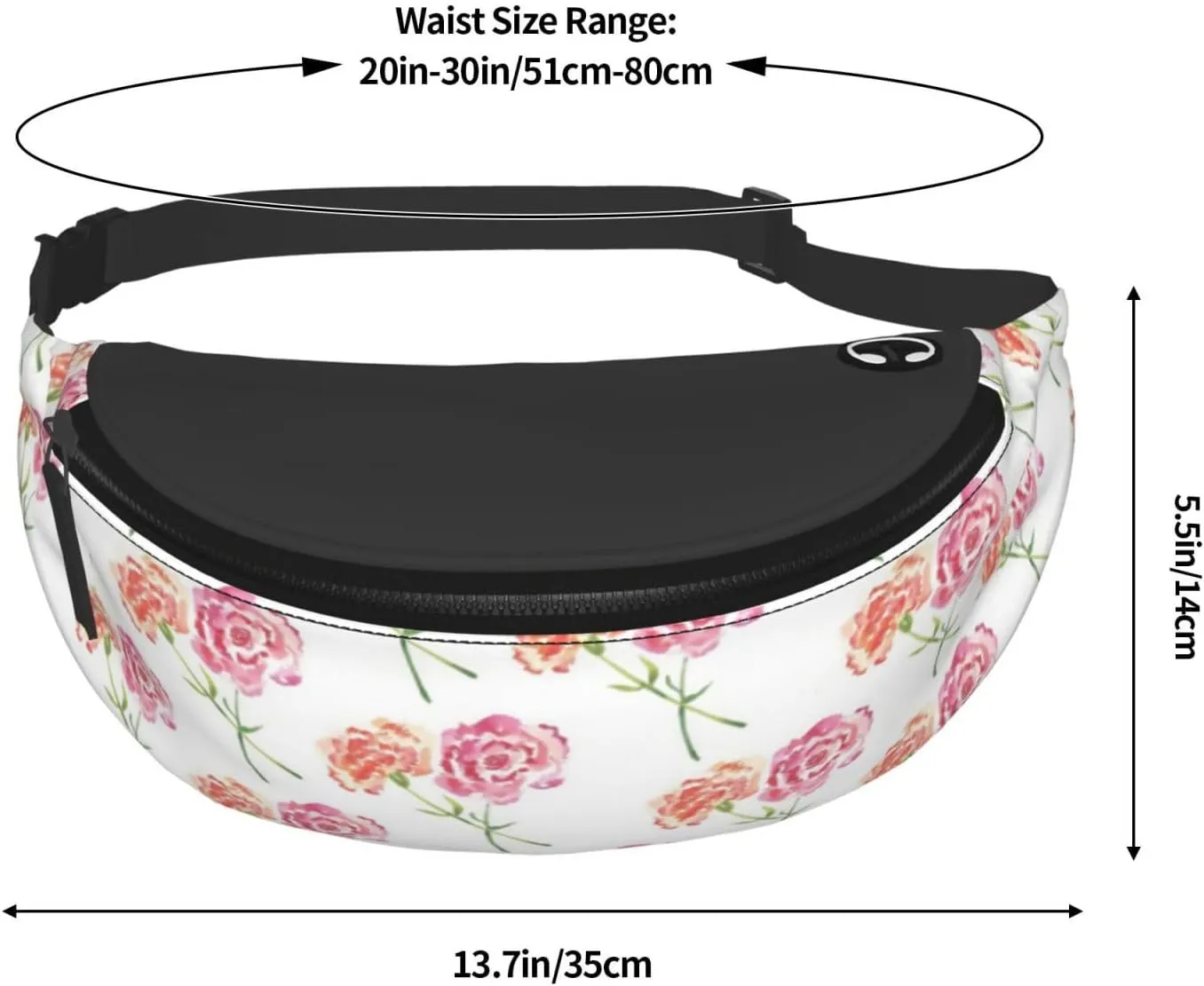 Leisure Sports Crossbody Bag Running Casual Hands-Free Wallets Waist Pack for Man Woman Father's Day for Dad Yellow Pollen Flower