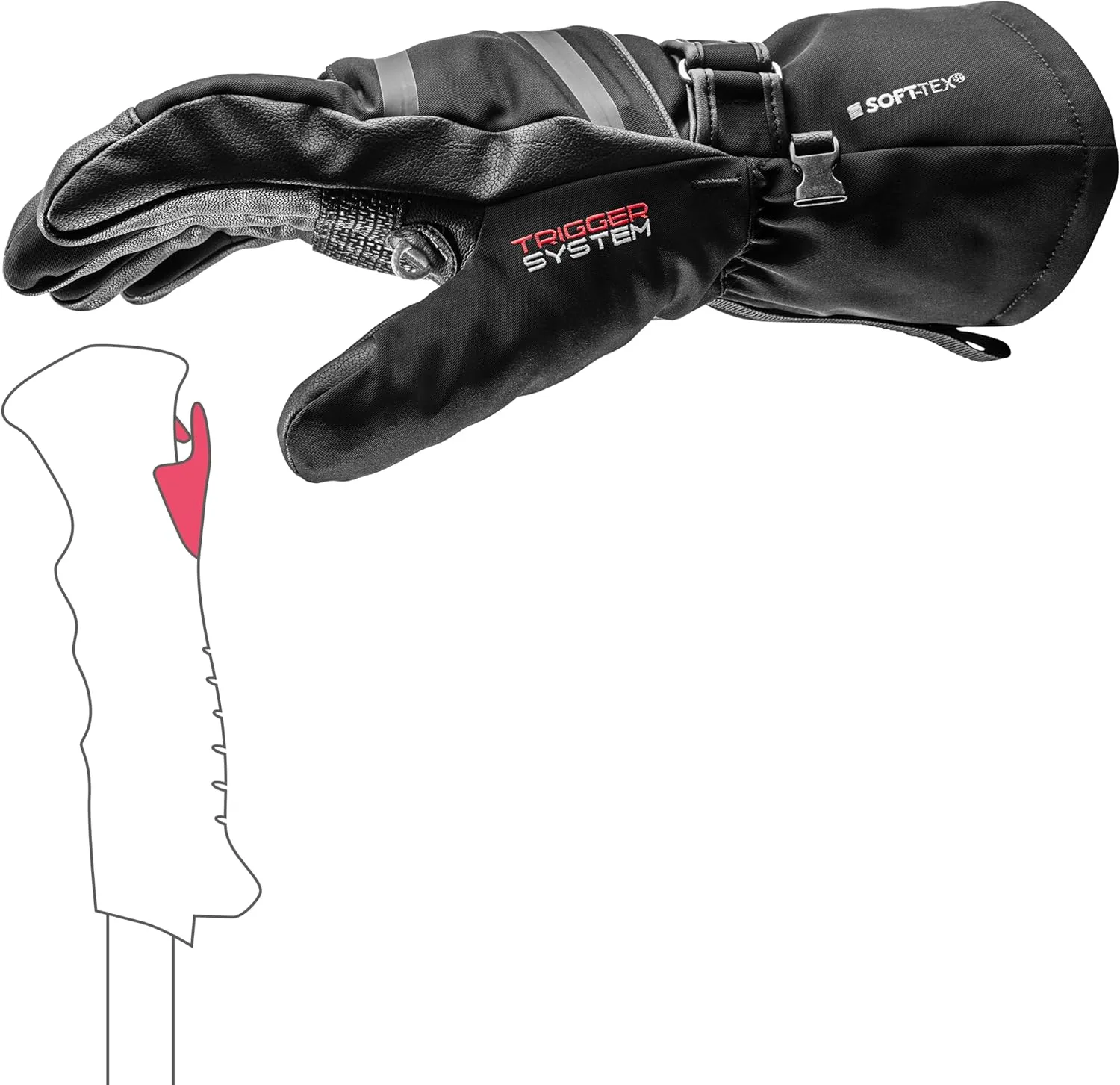 LEKI Detect 3D Primaloft Insulated Waterproof Gloves for Skiing, Snowboarding, & Cold Weather