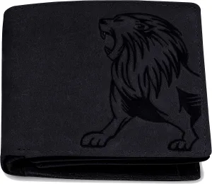 Leo Leather Wallet for Men, Vintage Black, Contemporary