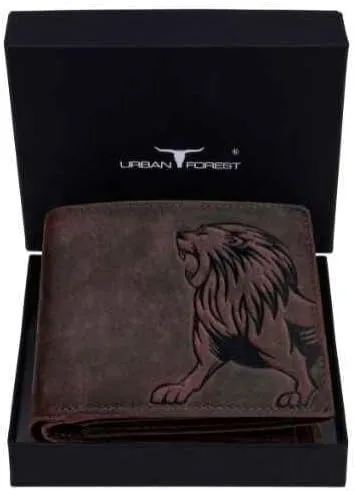 Leo Leather Wallet for Men, Vintage Brown, Vintage