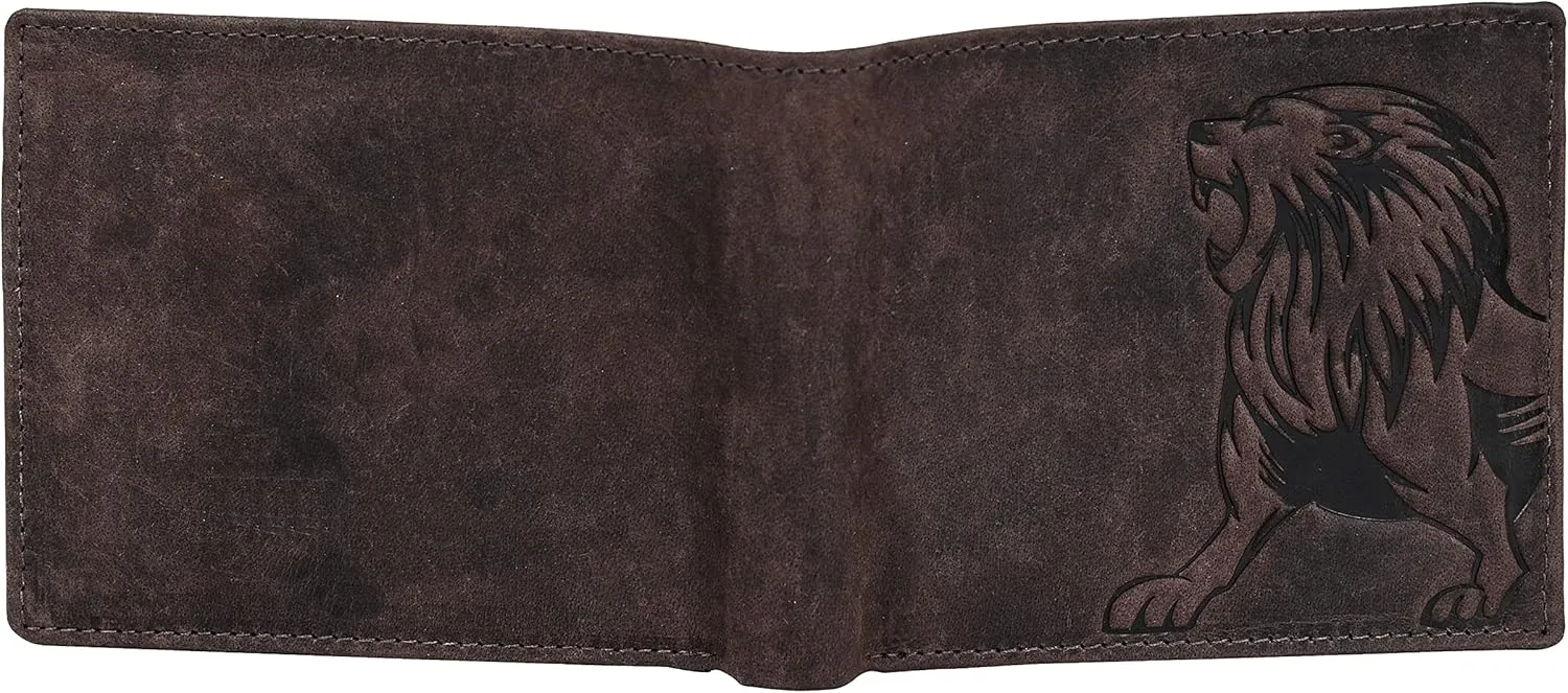 Leo Leather Wallet for Men, Vintage Brown, Vintage