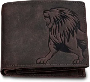 Leo Leather Wallet for Men, Vintage Brown, Vintage