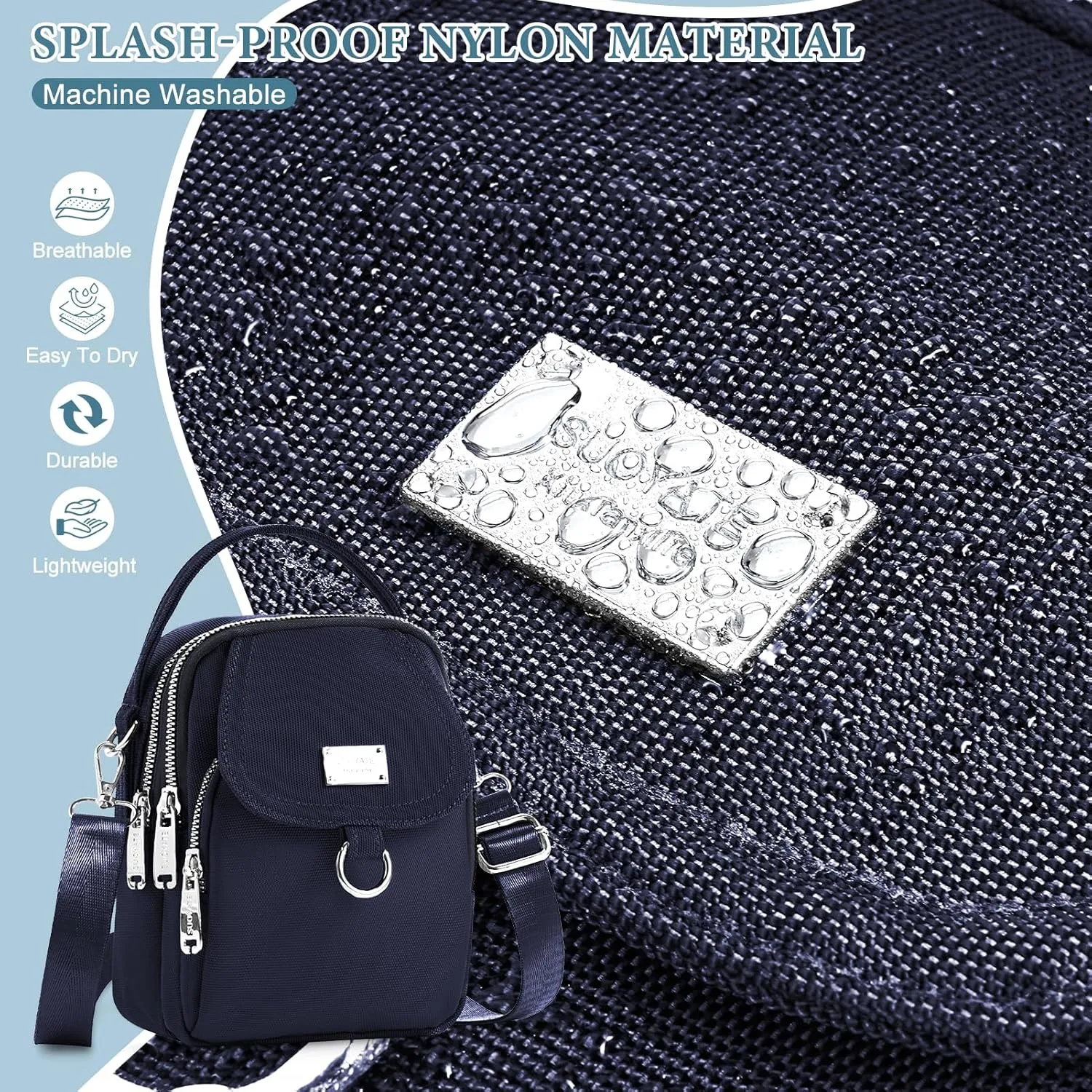 Liam | Waterproof Nylon Mini Crossbody Sling Bag