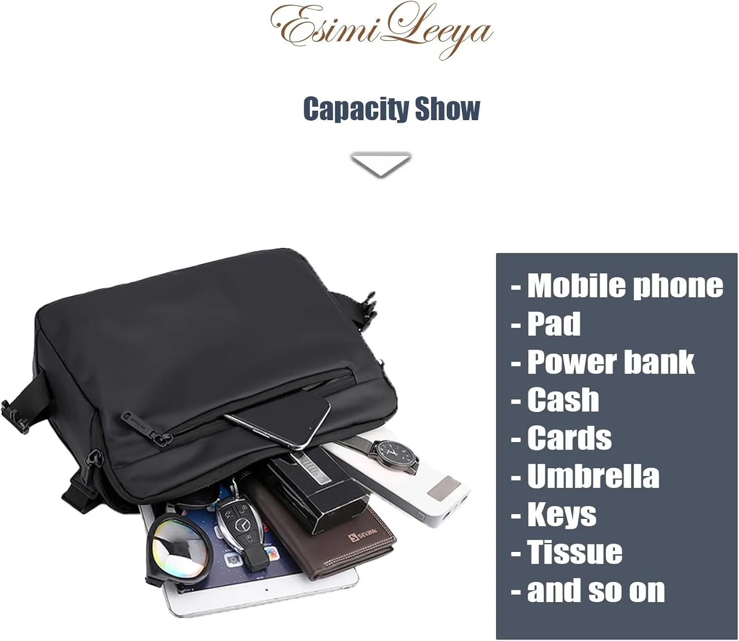 Lightweight Mens Messenger Bag Crossbody Waterproof Sling Shouler Bag for Men