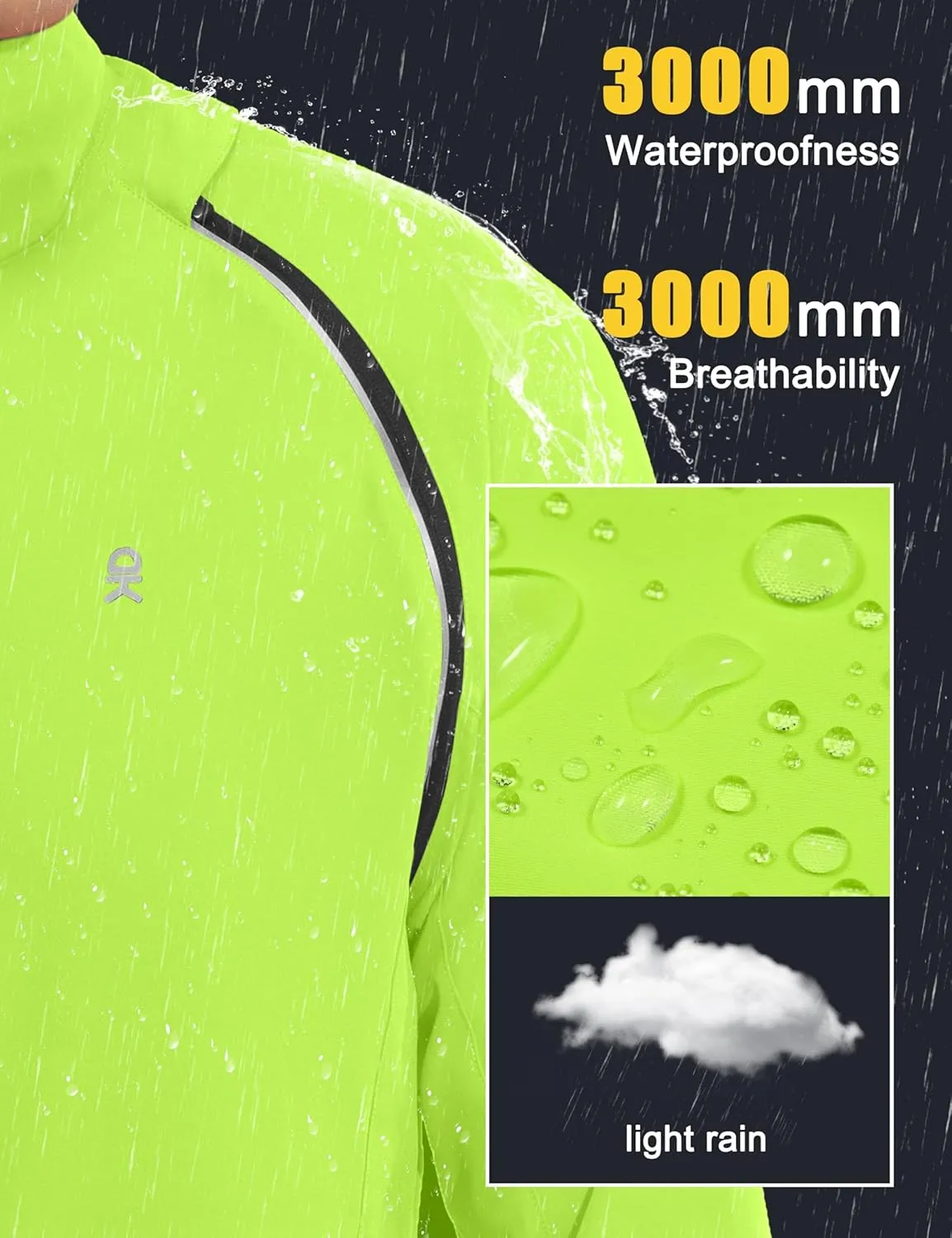 Little Donkey Andy Men's Quick-dry Running Jacket, Convertible UPF 50  Cycling Jacket Windbreaker with Removable Sleeves