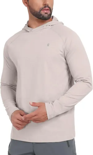 Little Donkey Andy Men's Quick Dry UPF Hoodie Shirt Long Sleeve Breathable UV Protection for Fishing Hiking