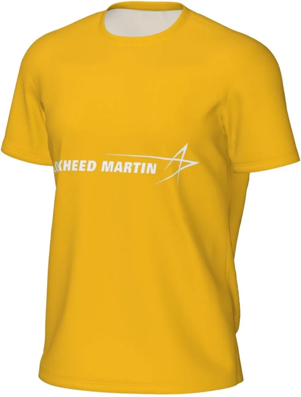 Lockheed Martin Mesh Workout Shirts for Men Dry Fit Quick Dry Athletic Short Sleeve T-Shirt Moisture