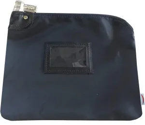 Locking Money Bag Laminated Nylon Combination (Navy)