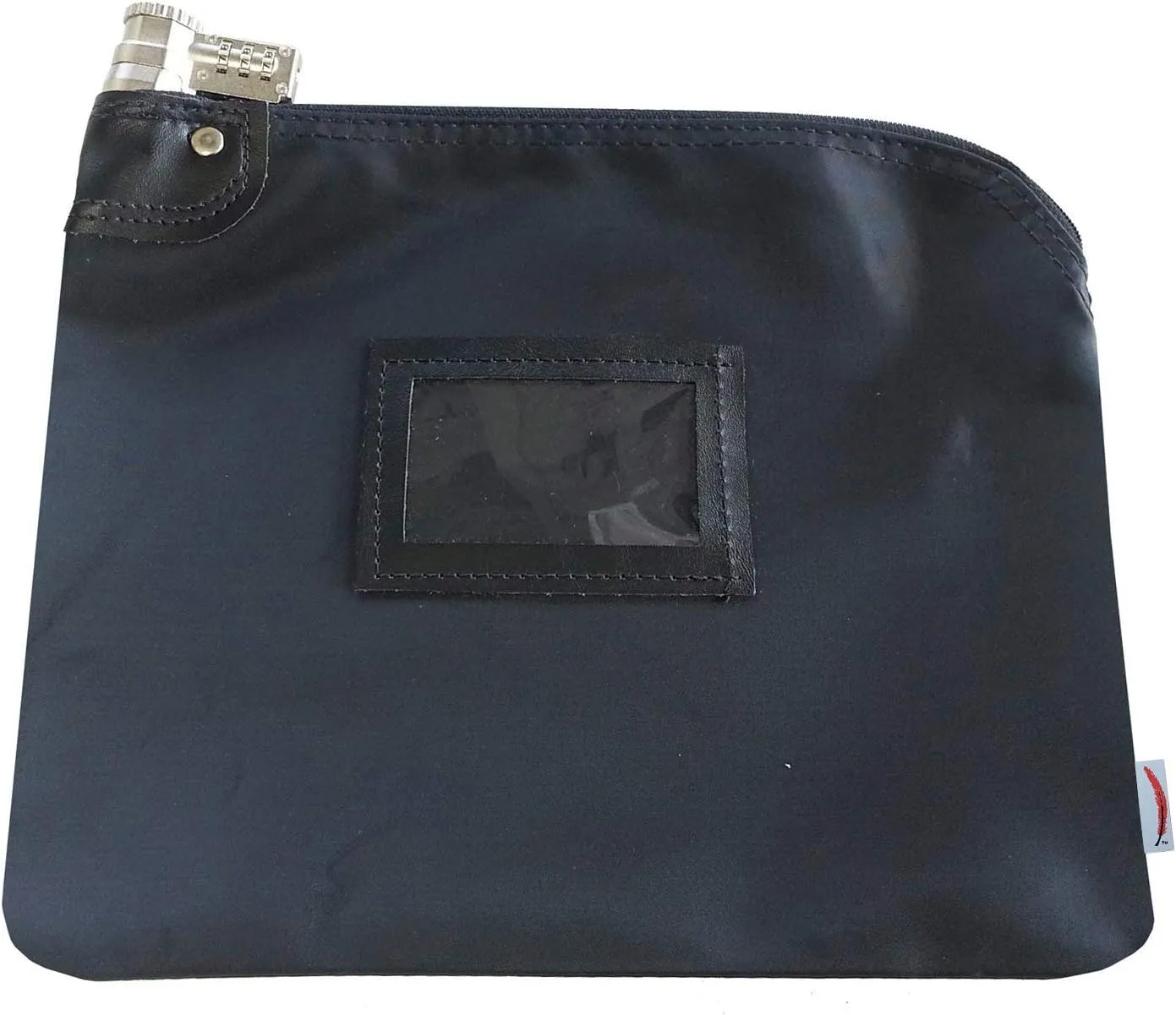 Locking Money Bag Laminated Nylon Combination (Navy)