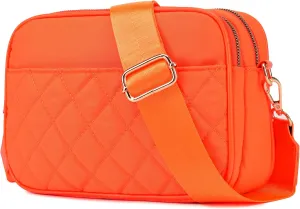 lola mae Crossbody Bags for Women Quilted Nylon Travel Shoulder Purse