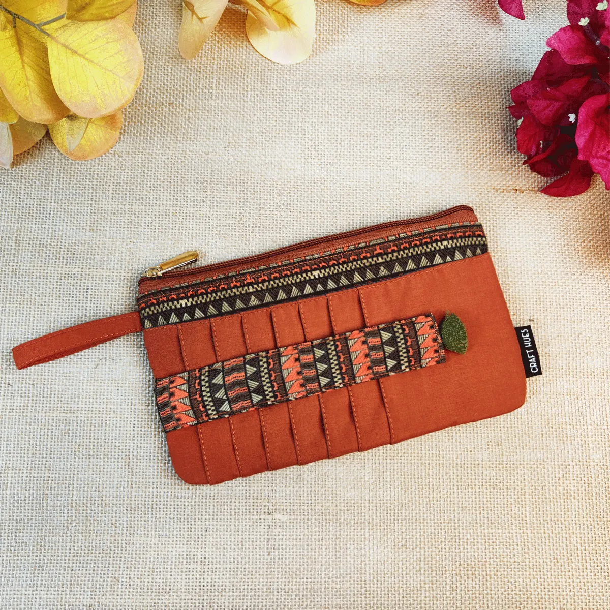 Long front card Wallet-Rust Aztec