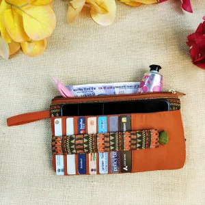 Long front card Wallet-Rust Aztec