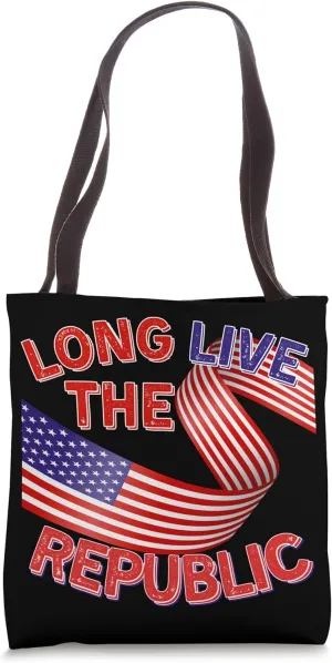 Long Live the Republic US Flag Democratic Tote Bag