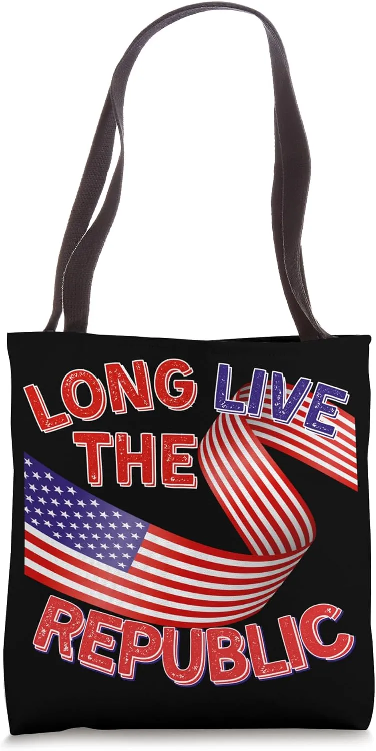 Long Live the Republic US Flag Democratic Tote Bag