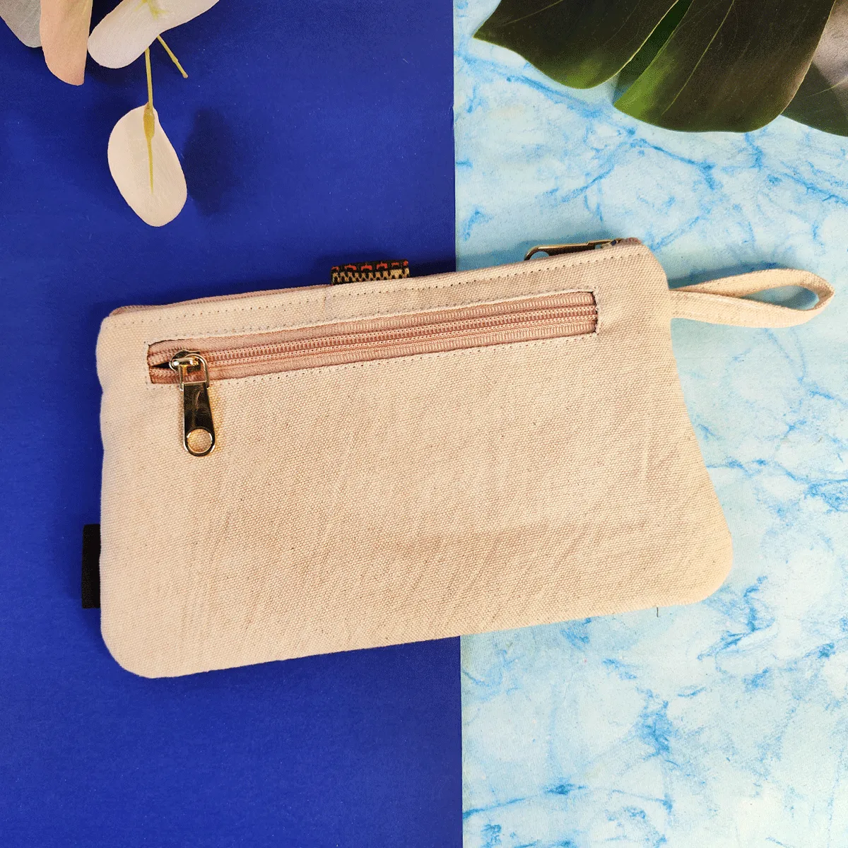 Long Plain Wallet Combo - Beige-Peach