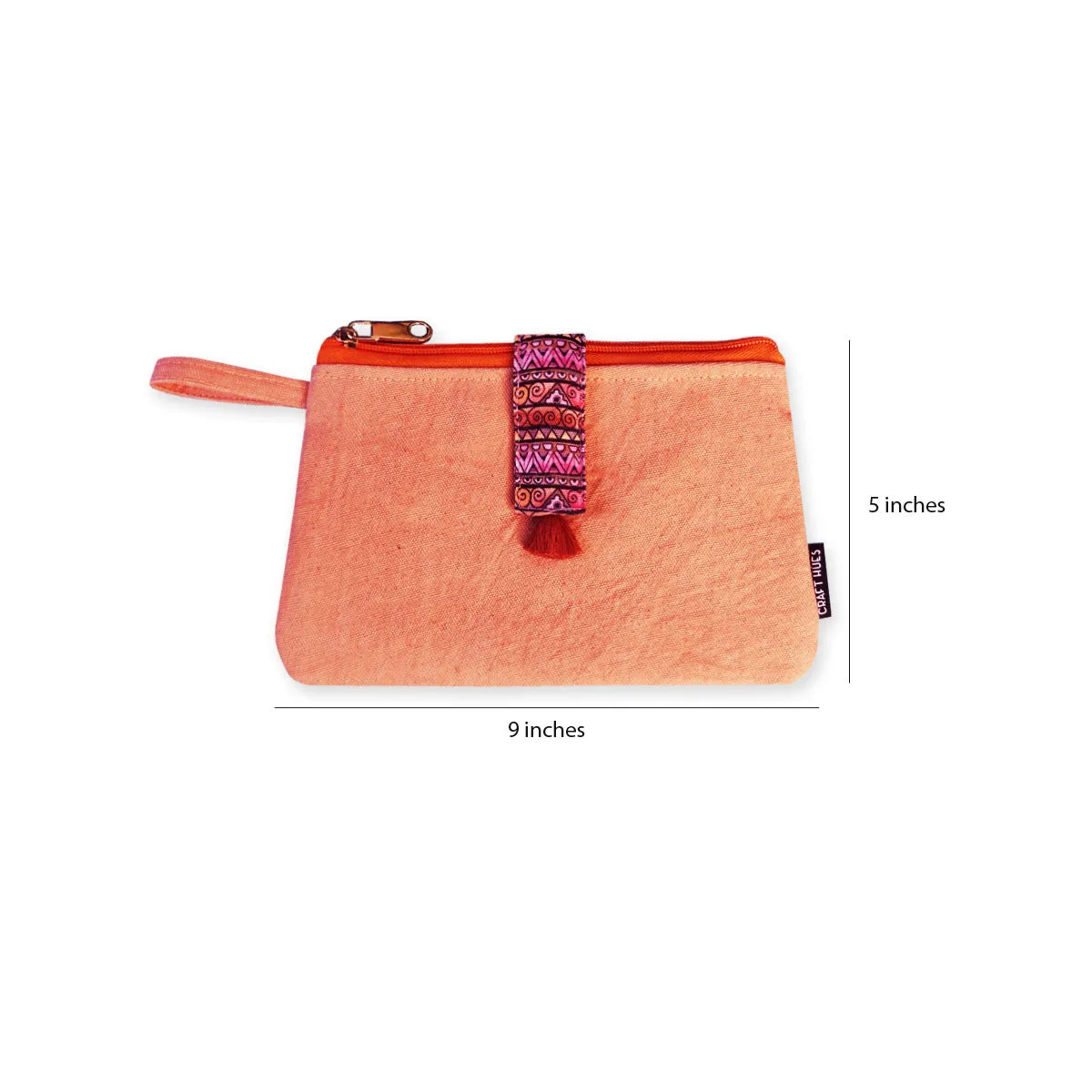 Long Plain Wallet Combo - Beige-Peach