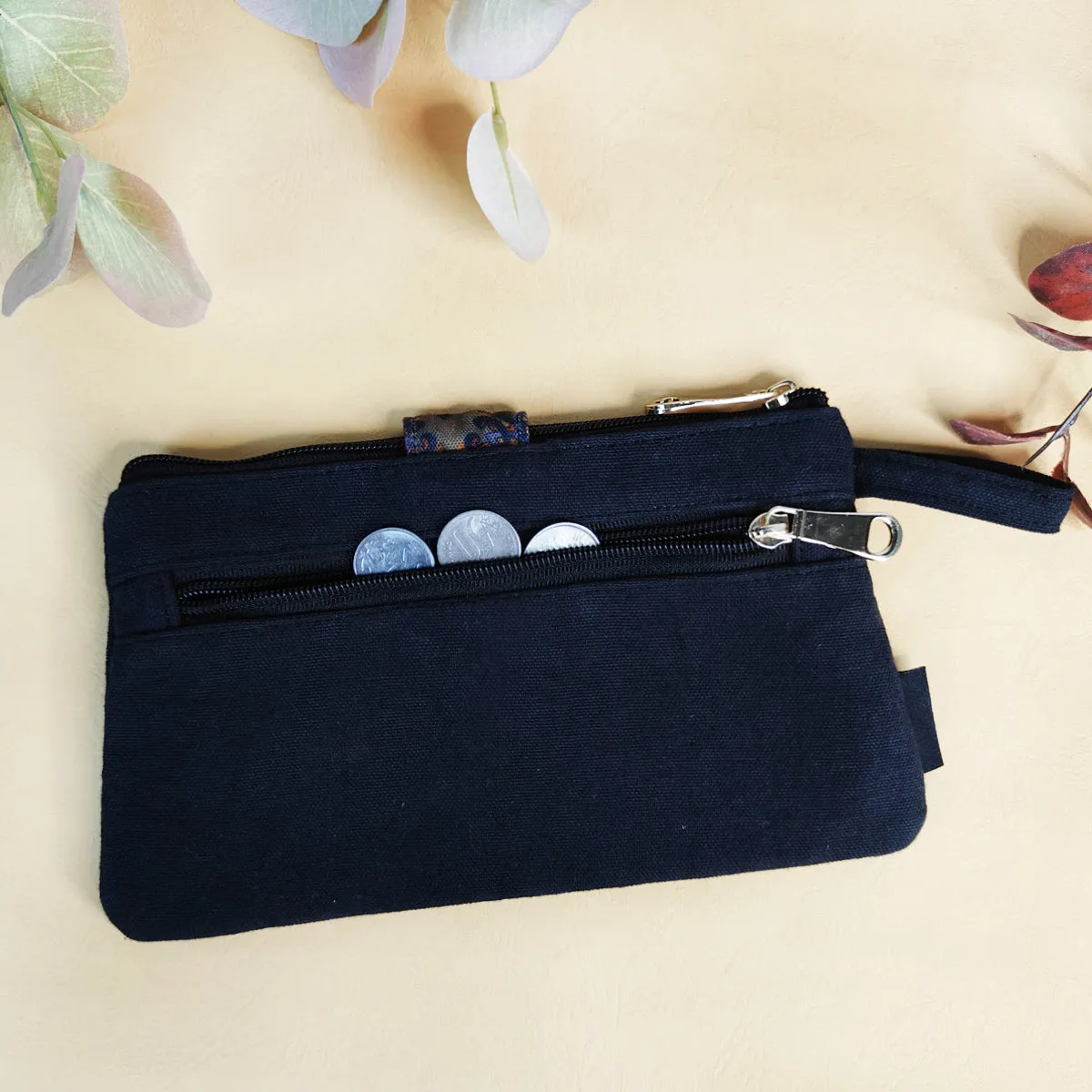 Long Plain Wallet Combo - Black/Grey