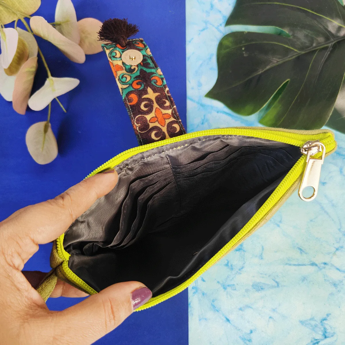 Long Plain Wallet - Green