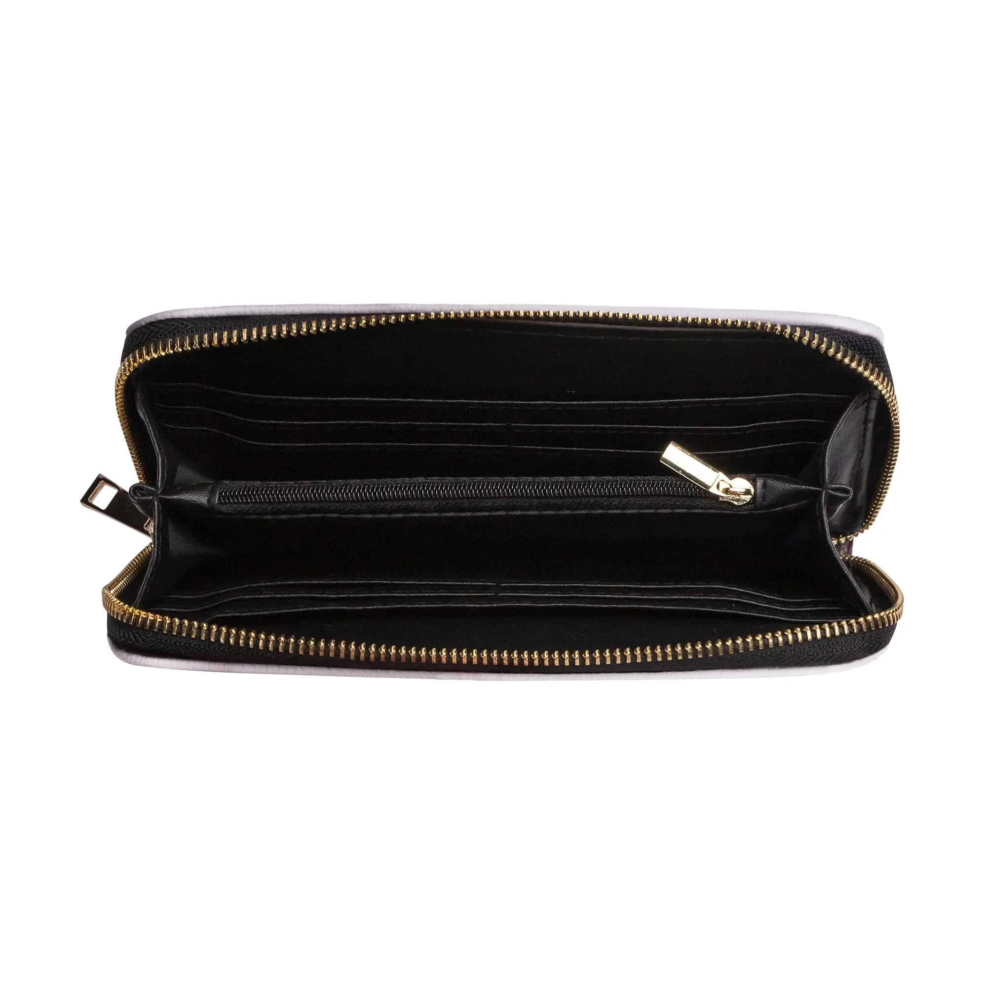 Lots of Colorful Skulls Large Long Wallet With Handle