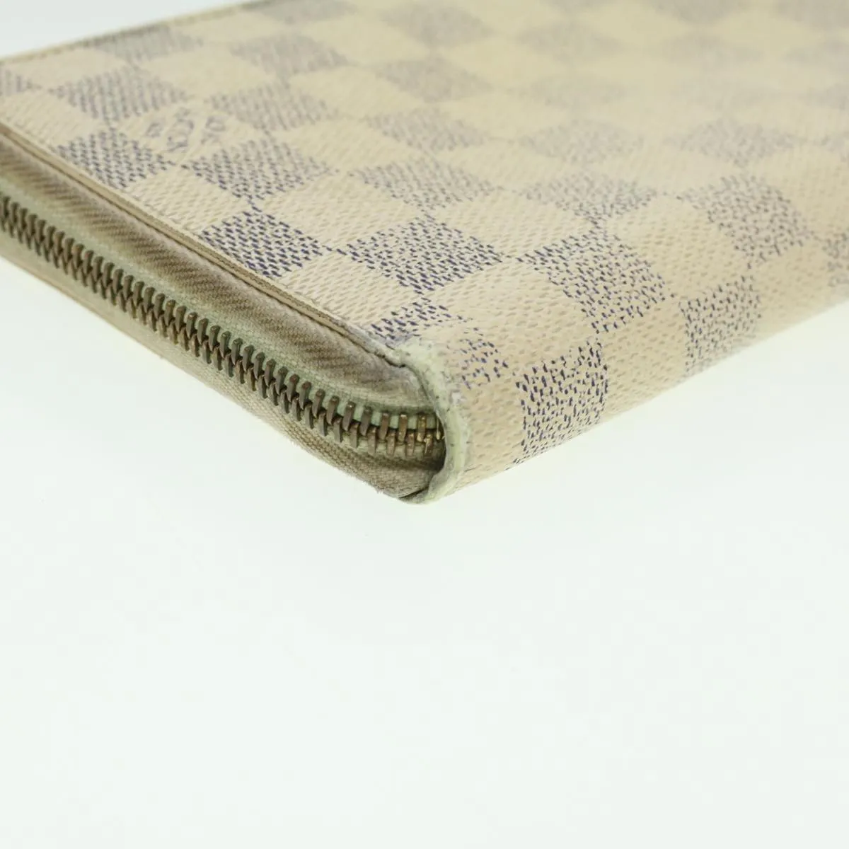LOUIS VUITTON Damier Azur Zippy Organizer Long Wallet N60012 LV Auth th3380