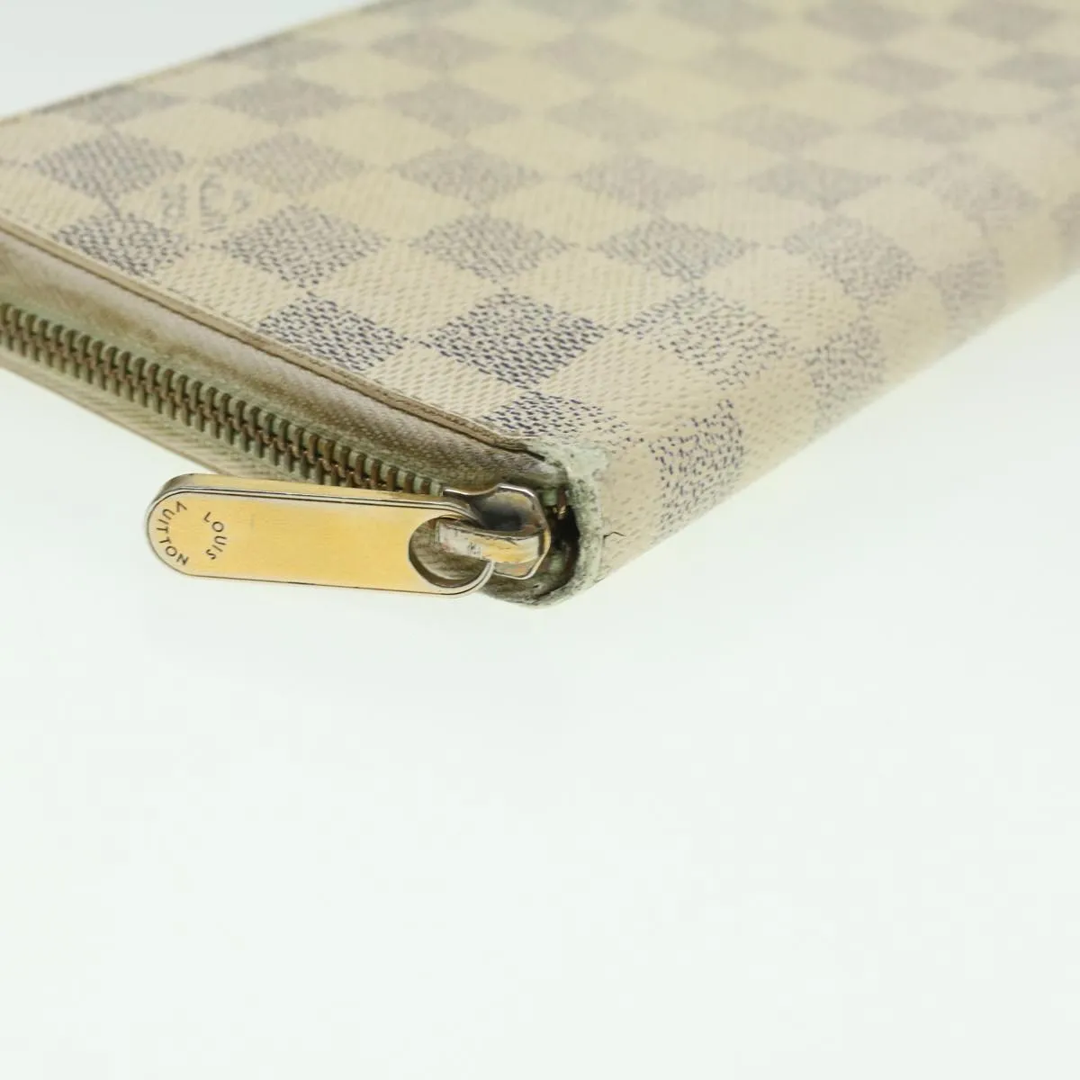 LOUIS VUITTON Damier Azur Zippy Organizer Long Wallet N60012 LV Auth th3380