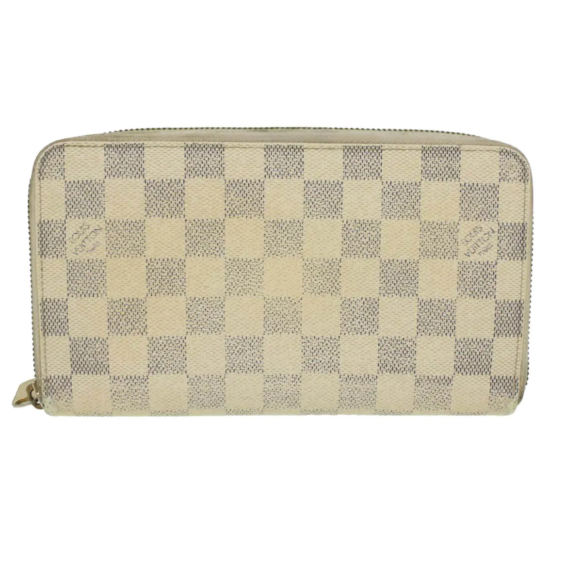 LOUIS VUITTON Damier Azur Zippy Organizer Long Wallet N60012 LV Auth th3380