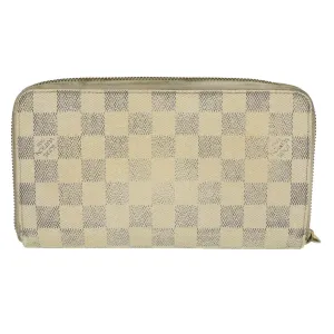 LOUIS VUITTON Damier Azur Zippy Organizer Long Wallet N60012 LV Auth th3380