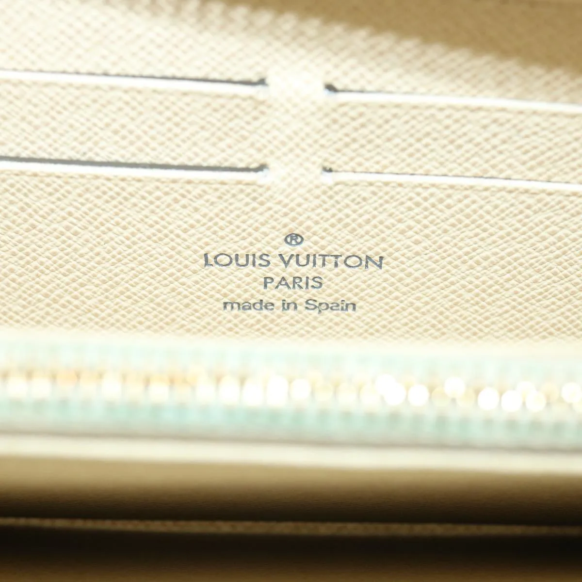 LOUIS VUITTON Damier Azur Zippy Wallet Long Wallet N60019 LV Auth th3255