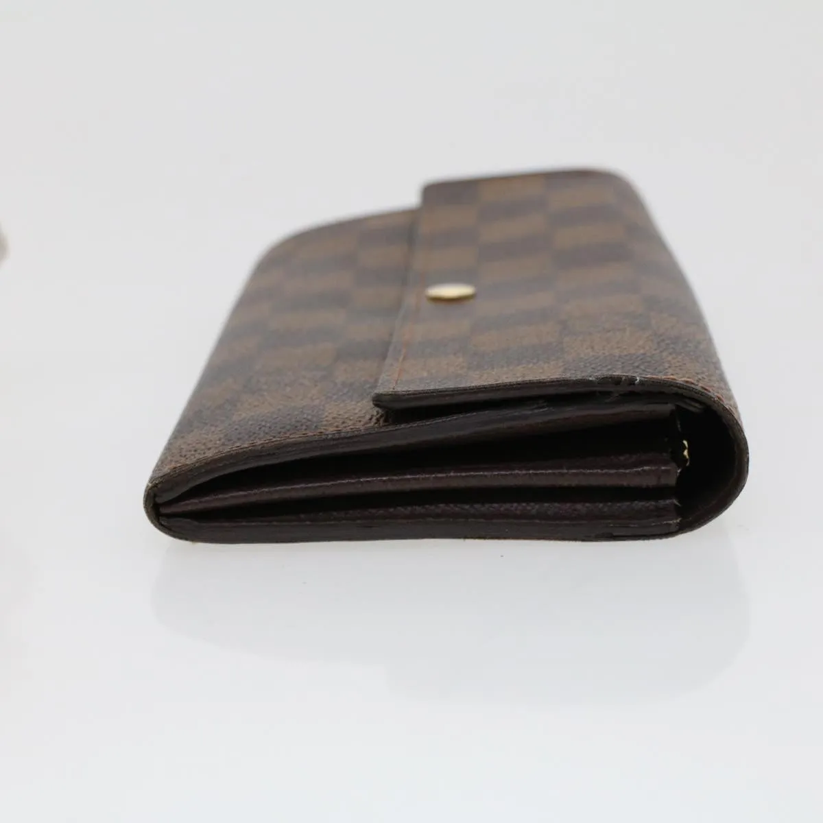LOUIS VUITTON Damier Ebene Portefeuille Sarah Long Wallet N61734 LV Auth 42065