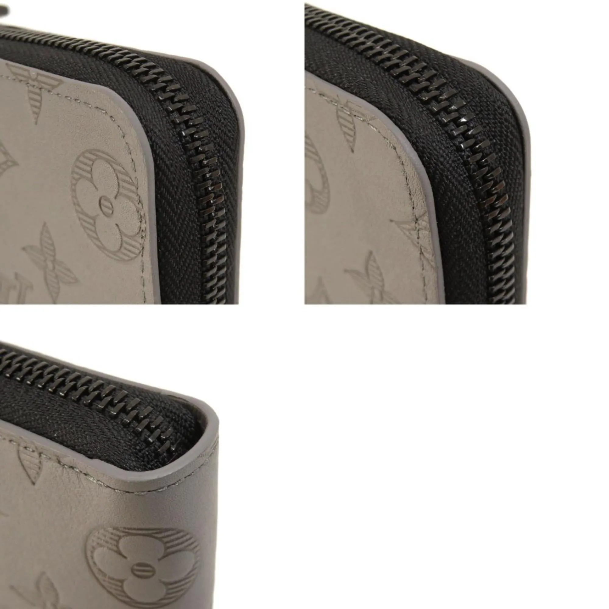 LOUIS VUITTON M81384 Zippy Vertical Monogram Shadow Long Wallet Canvas Men's