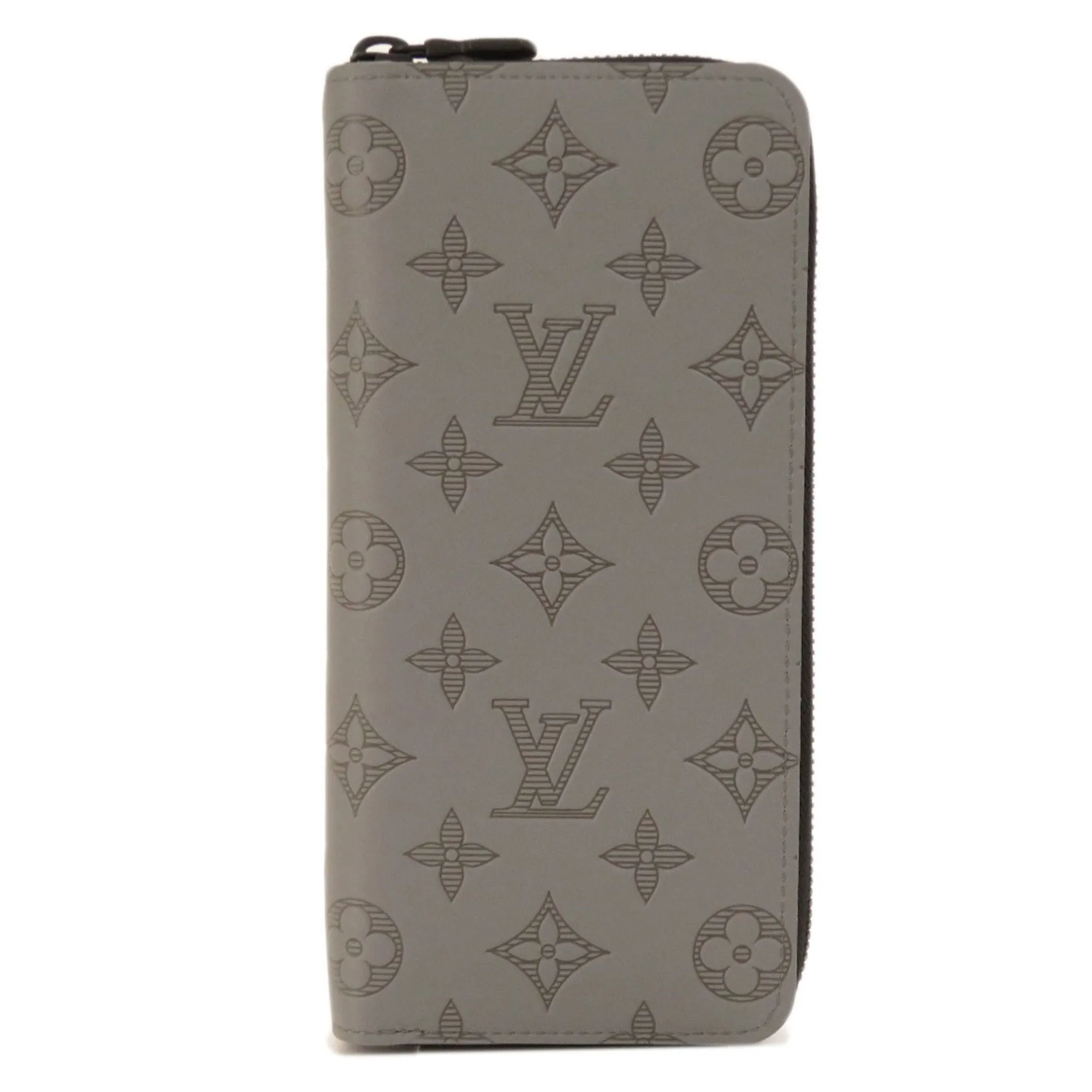 LOUIS VUITTON M81384 Zippy Vertical Monogram Shadow Long Wallet Canvas Men's