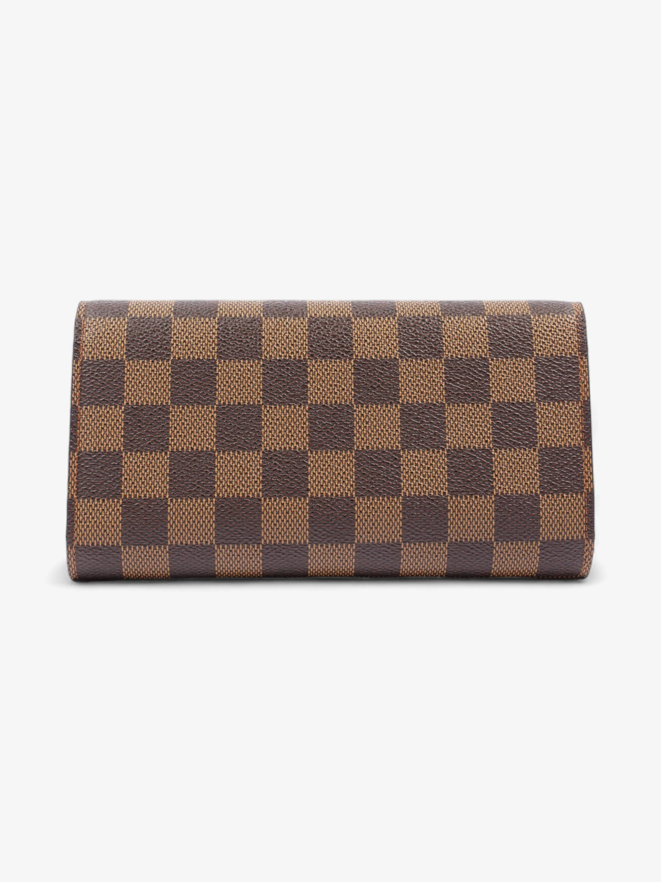 Louis Vuitton Sarah GM Long Wallet Damier Ebene Canvas