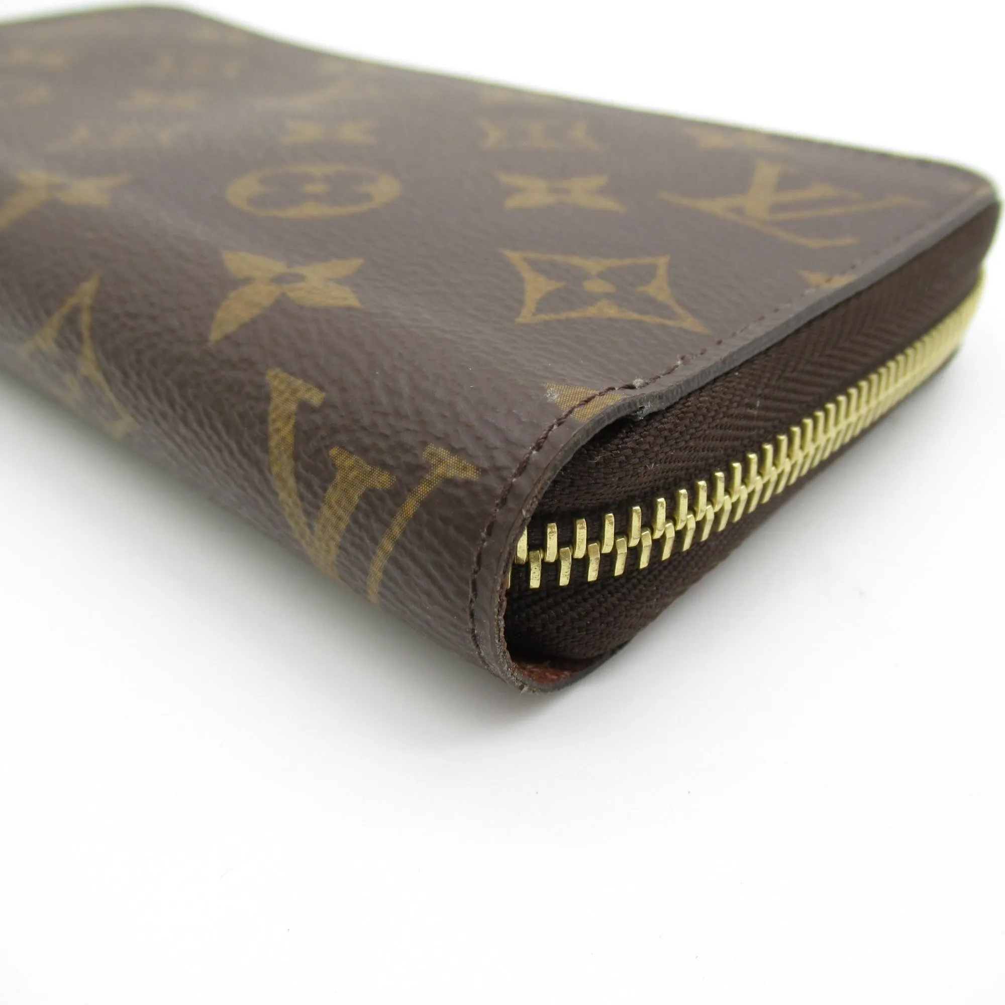 LOUIS VUITTON Zippy Wallet Round Long Wallet Brown Monogram PVC coated canvas M42616
