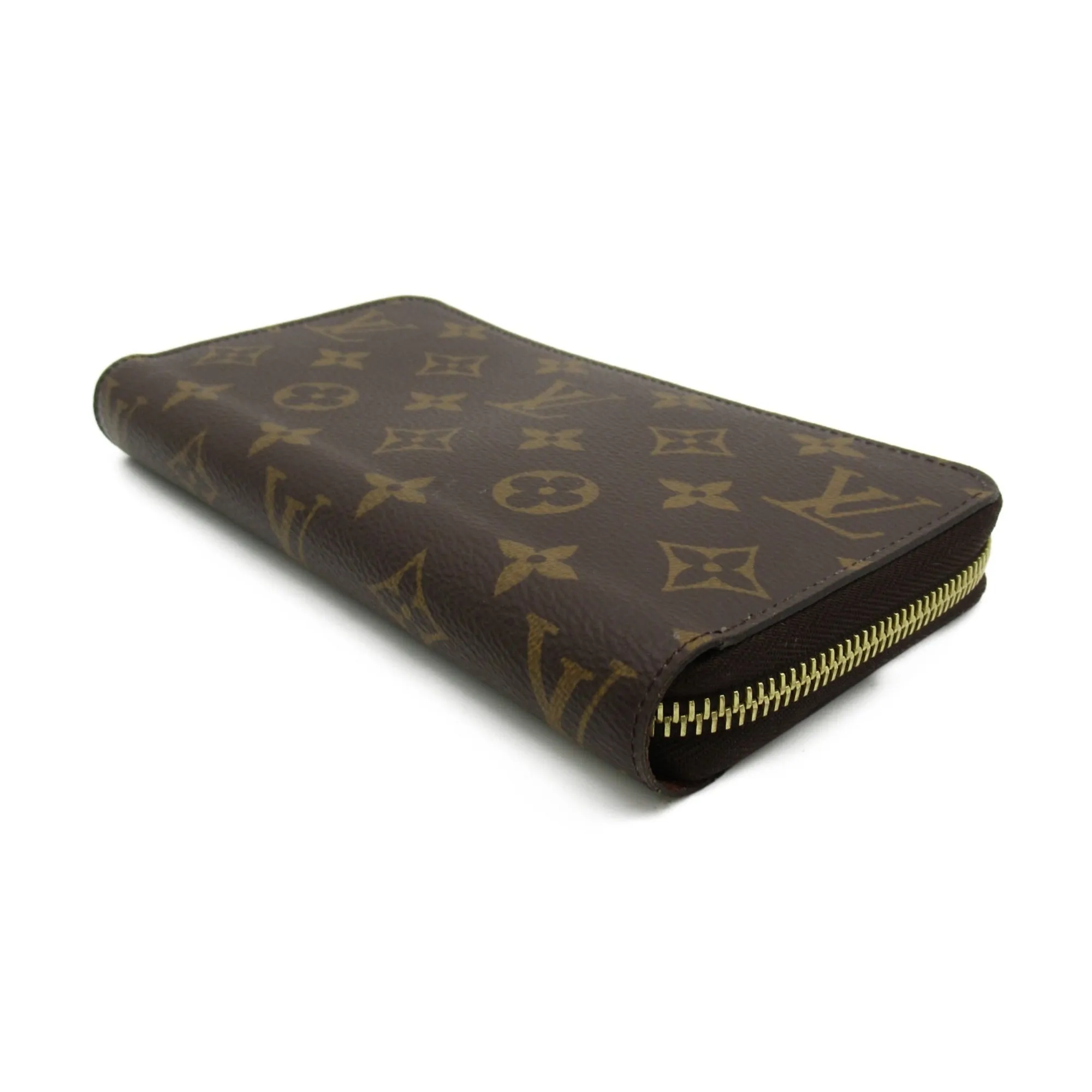LOUIS VUITTON Zippy Wallet Round Long Wallet Brown Monogram PVC coated canvas M42616