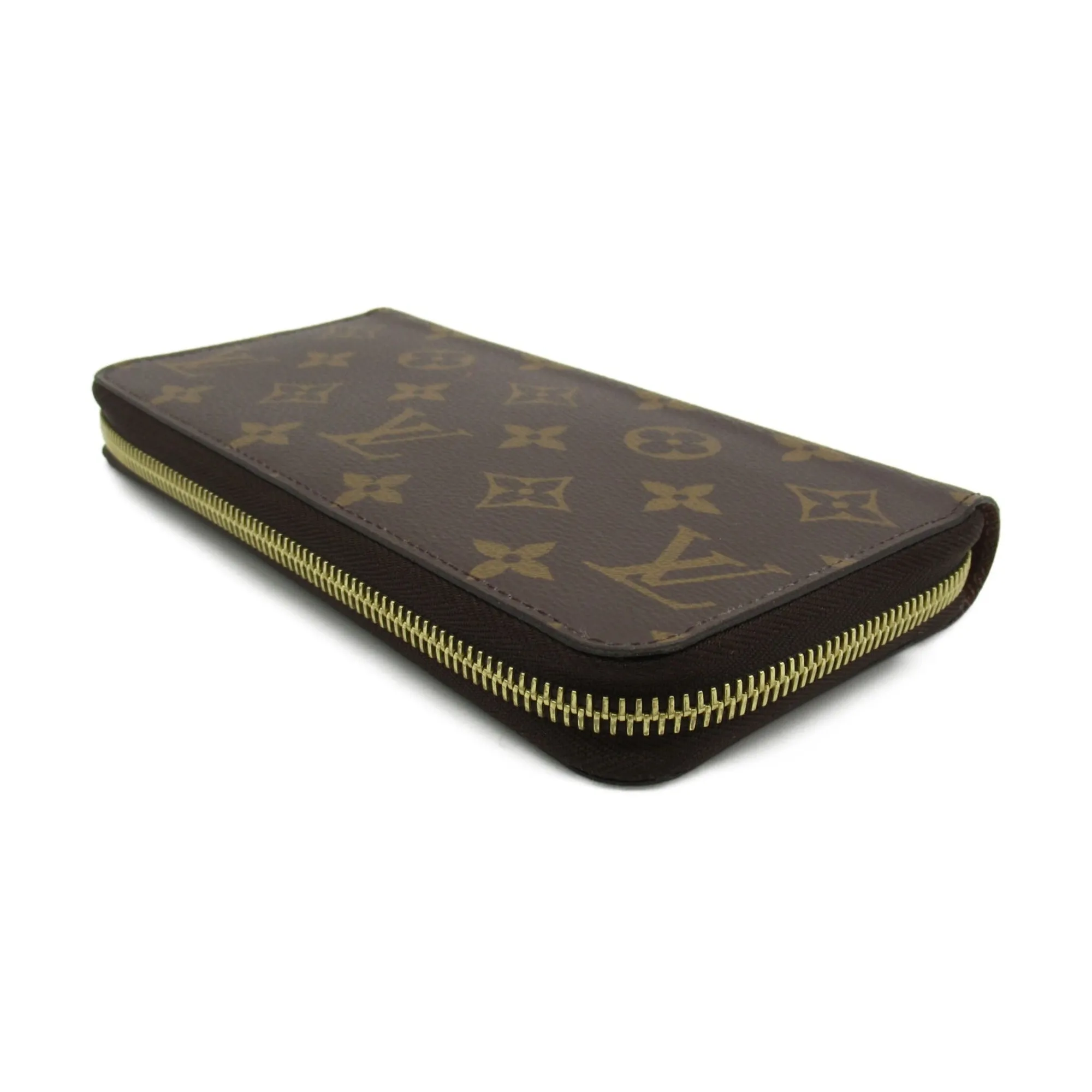 LOUIS VUITTON Zippy Wallet Round Long Wallet Brown Monogram PVC coated canvas M42616