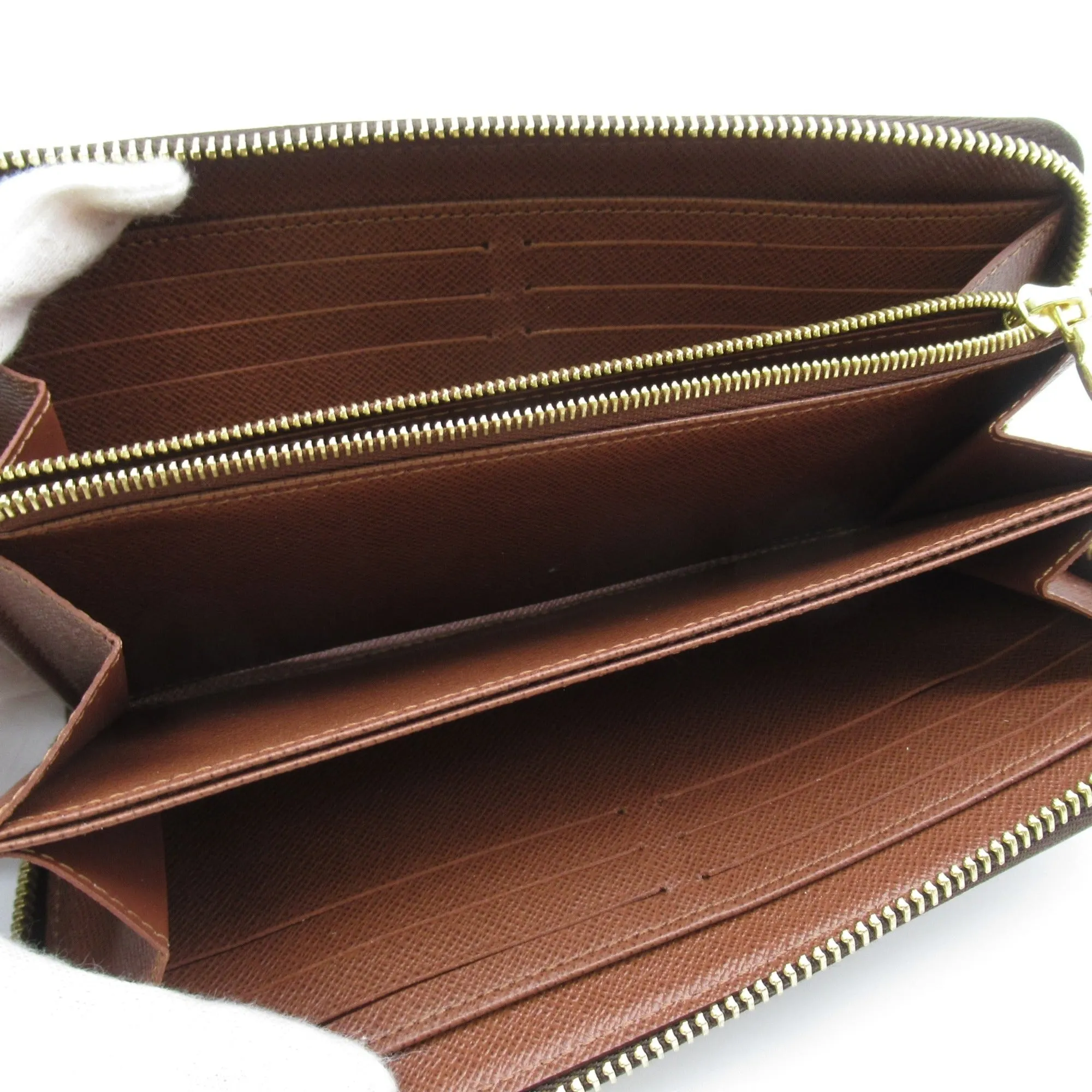 LOUIS VUITTON Zippy Wallet Round Long Wallet Brown Monogram PVC coated canvas M42616