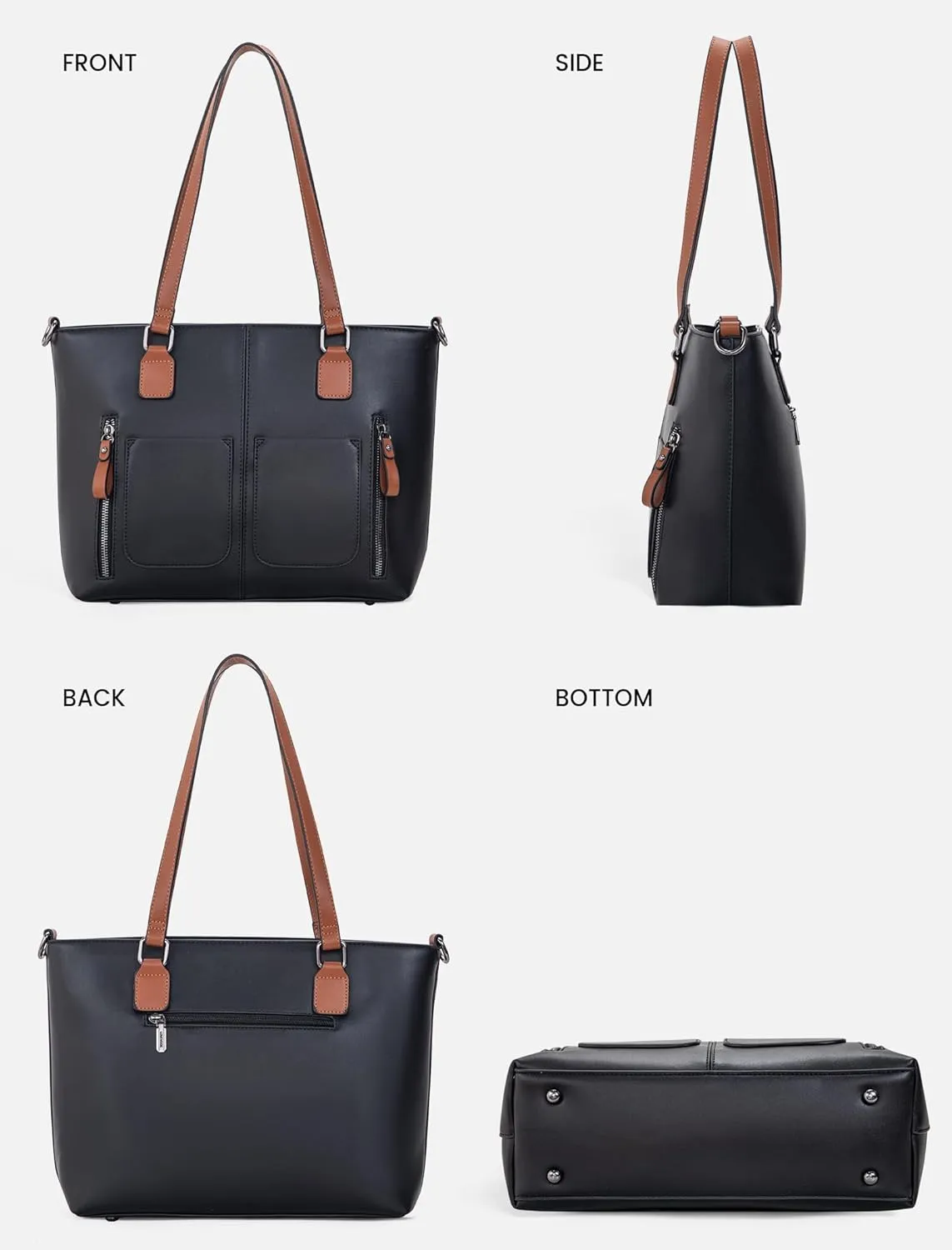 LOVEVOOK Purses Tote Bag for Women, Handbags Large Shoulder Bag, Leather Work Bags with Multi-Pockets, Designer Hobo Satchel