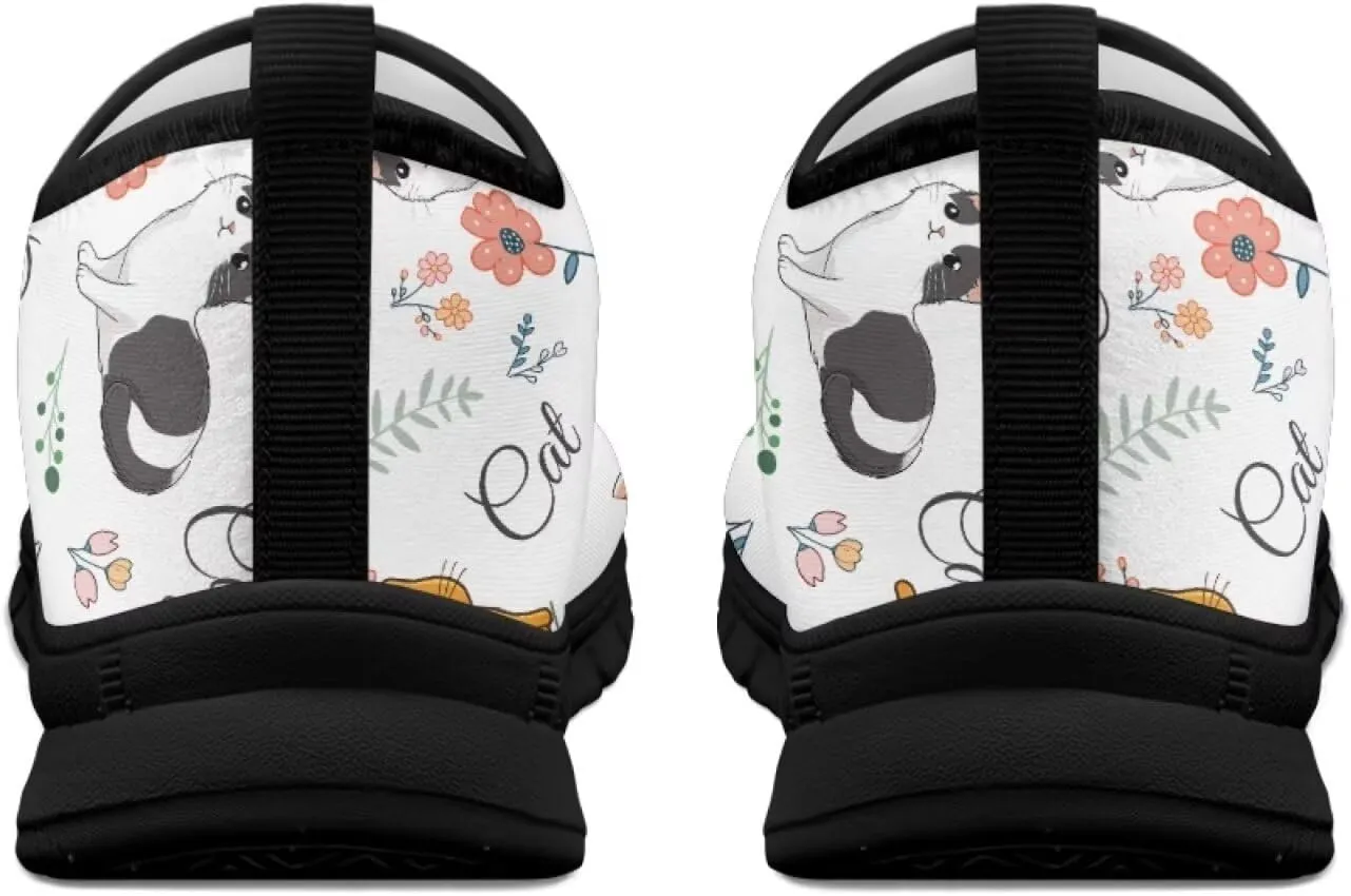 Low-Cut Animals Pattern Casual Shoes - Walking Shoe Women, Tennis Sneakers, Polyester Fabric Breathable Footwear