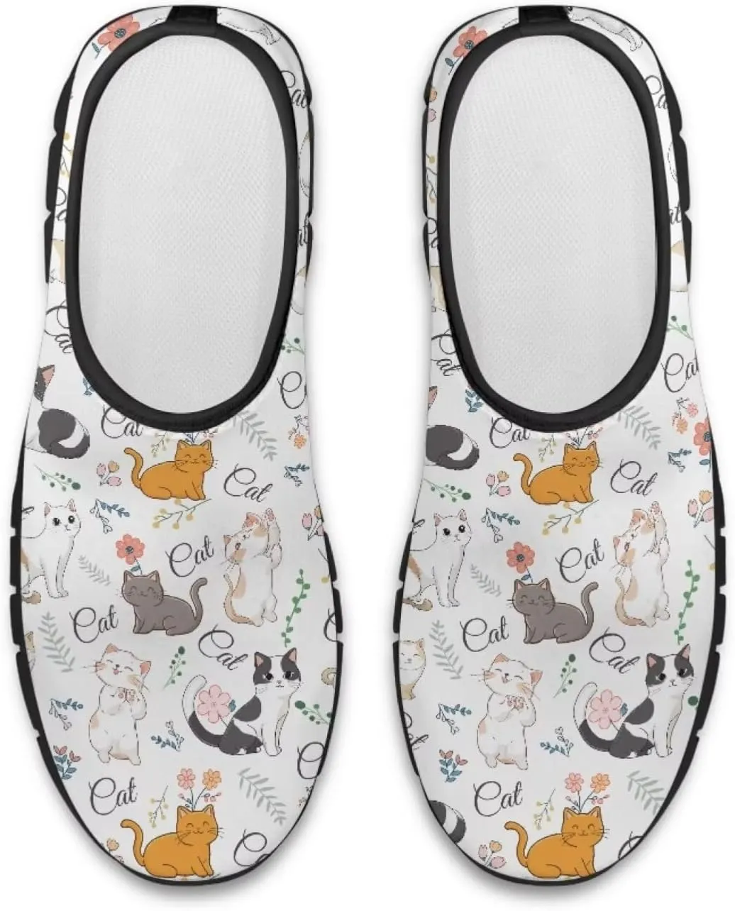 Low-Cut Animals Pattern Casual Shoes - Walking Shoe Women, Tennis Sneakers, Polyester Fabric Breathable Footwear