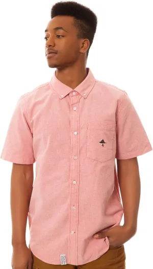 LRG Men's CC Short Sleeve Oxford Woven Shirt