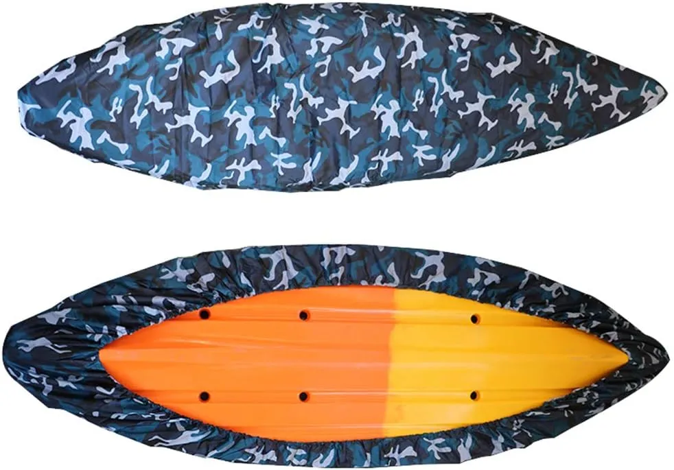 Lucky Monet Waterproof 210D Kayak Canoe Cover Storage Dust Cover UV50  Sunblock Fishing Boat Cover Shield Protector